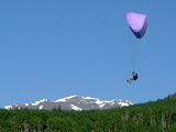Paraglider near South Park, Colorado